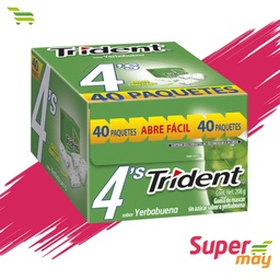 [606034] TRIDENT YERBA CHICLE 40 UDS