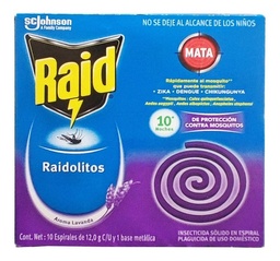 [410007] RAIDOLITOS LAVANDA INSECTICIDA 10 UDS