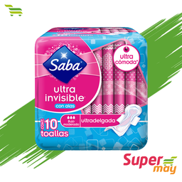 [706015] SABA B. DÍAS ULTRA INVISIBLE C/ALAS TOALLA 10 UDS
