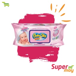 [707004] BABY SKY ROSA TOALLITA 80 UDS
