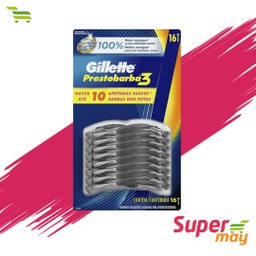 [603020] PRESTO BARBA 2 HJS RASTRILLO EXHIBIDOR 16 PZ