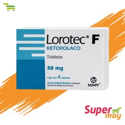 [KETXXX] KETOROLACO SUBLINGUAL (LORETEC F) 30 MG 6UDS
