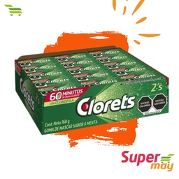 CHICLET CLORETS MENTA 60 UDS