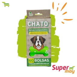 [302019] CHATO BOLSA PARA HECES COMPOSTABLE 20X30