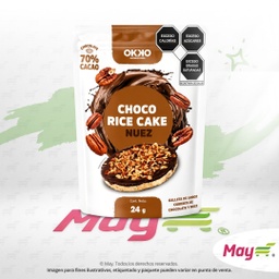 [001757] OKKO GALLETA  CHOCO RICE CAKE NUEZ 24 GR