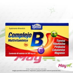 [001833] COMPLEJO B MULTIVIT EXH/60 500 MG